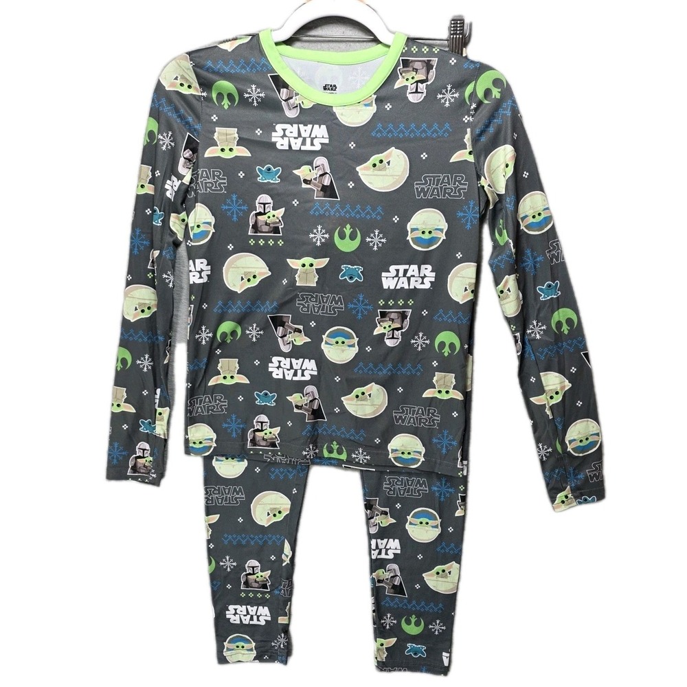 CuddlDuds Climate Right Star Wars Pajamas Boys‎ L Pull On Shirt Pants Set